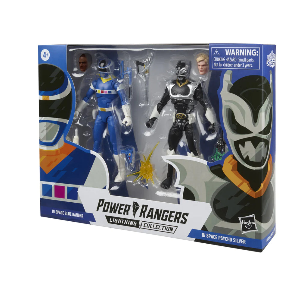 Power Rangers Lightning Collection In Space Blue vs Psycho Silver