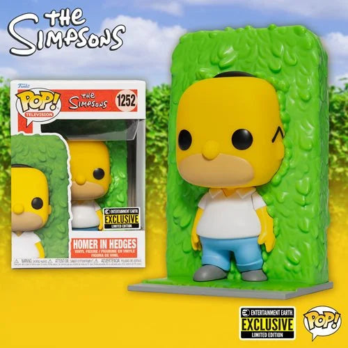 
                
                    Load image into Gallery viewer, The Simpsons Homer in Hedges Pop! Vinyl Figure - Entertainment Earth Exclusive #1252
                
            